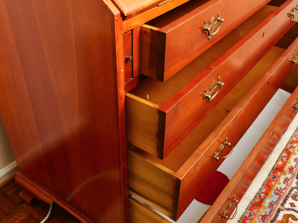 Queen Anne Style Pennsylvania Cherry Secretary