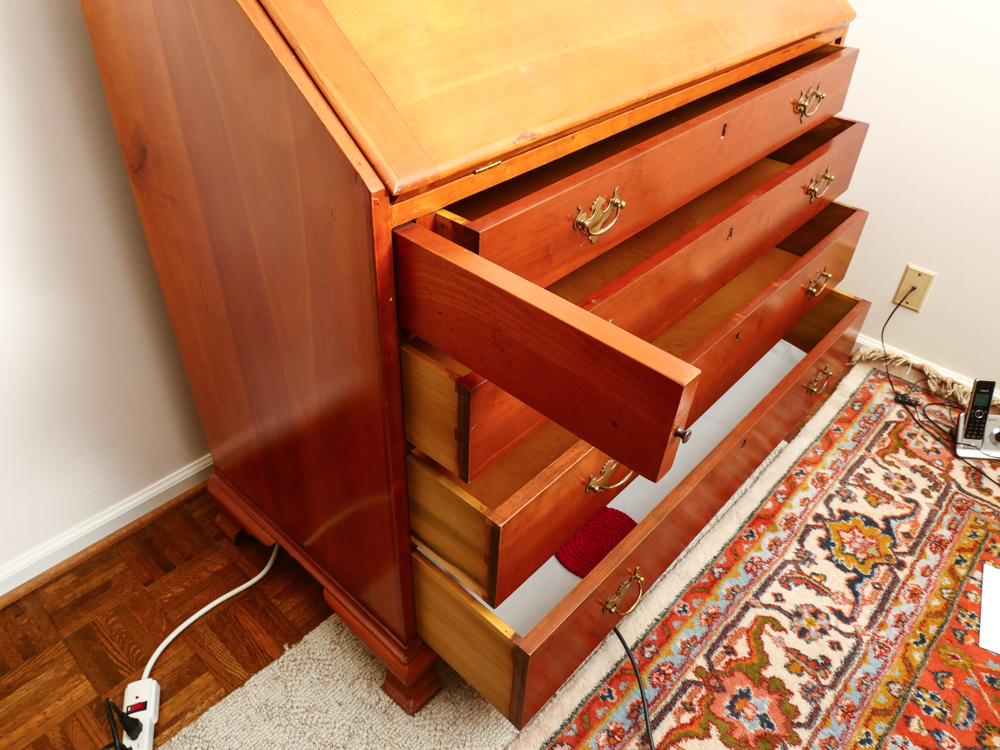 Queen Anne Style Pennsylvania Cherry Secretary