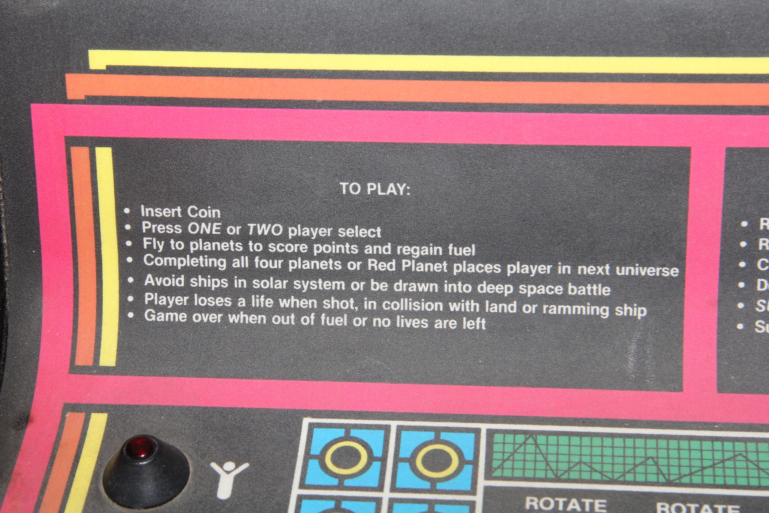 Vintage Atari Gravitar Arcade Cabinet