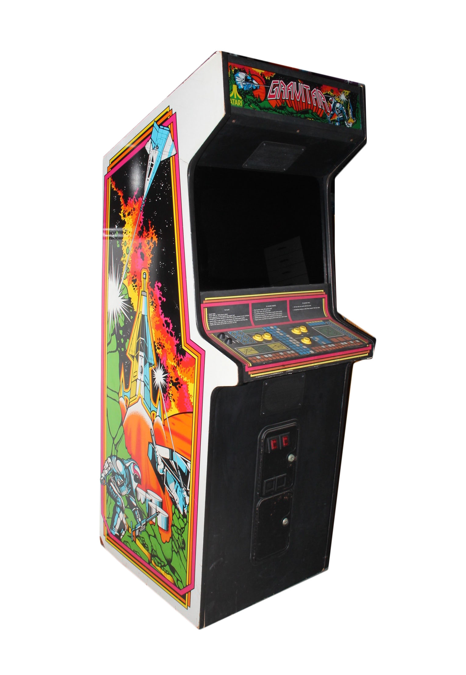 Vintage Atari Gravitar Arcade Cabinet