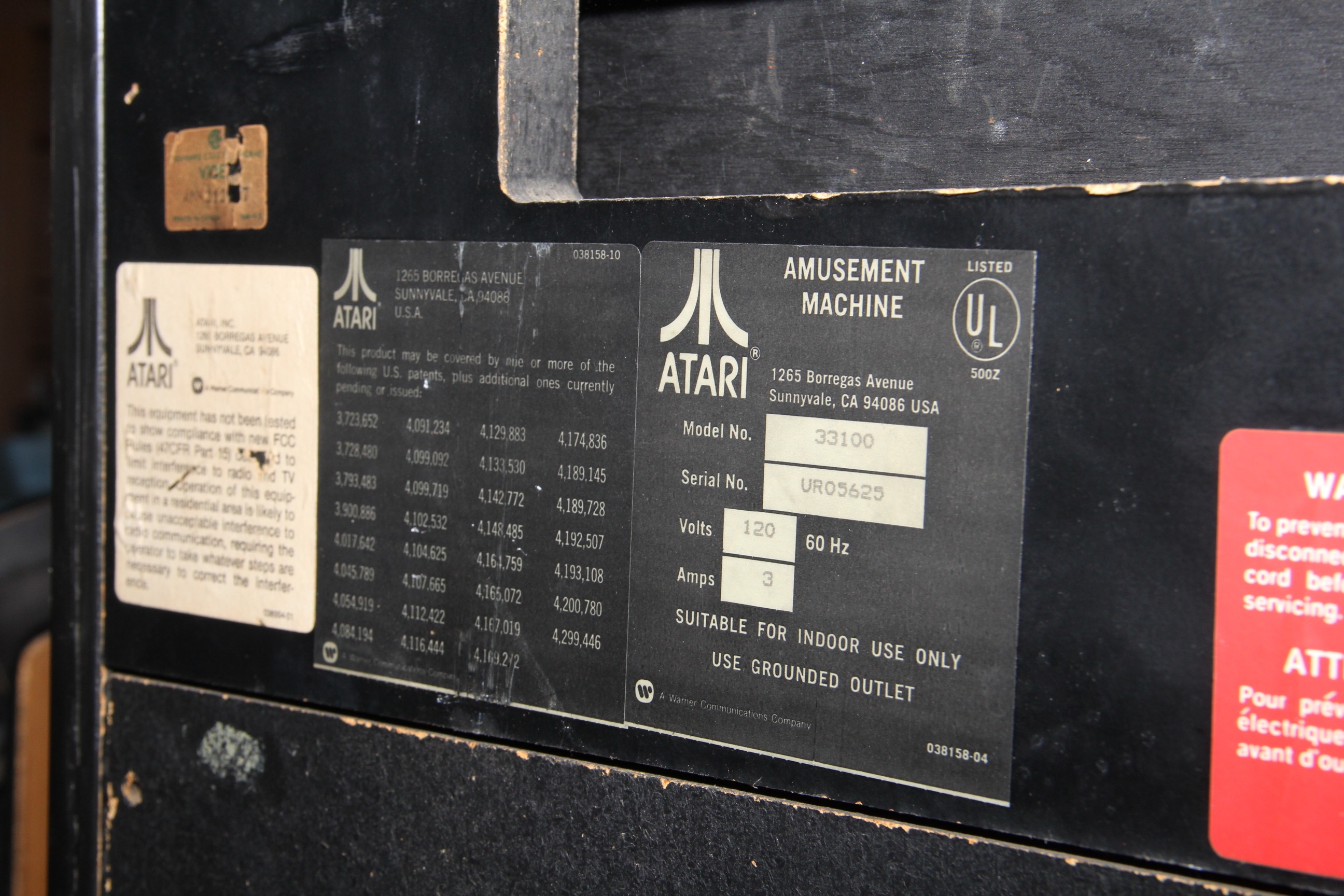 Vintage Atari Gravitar Arcade Cabinet