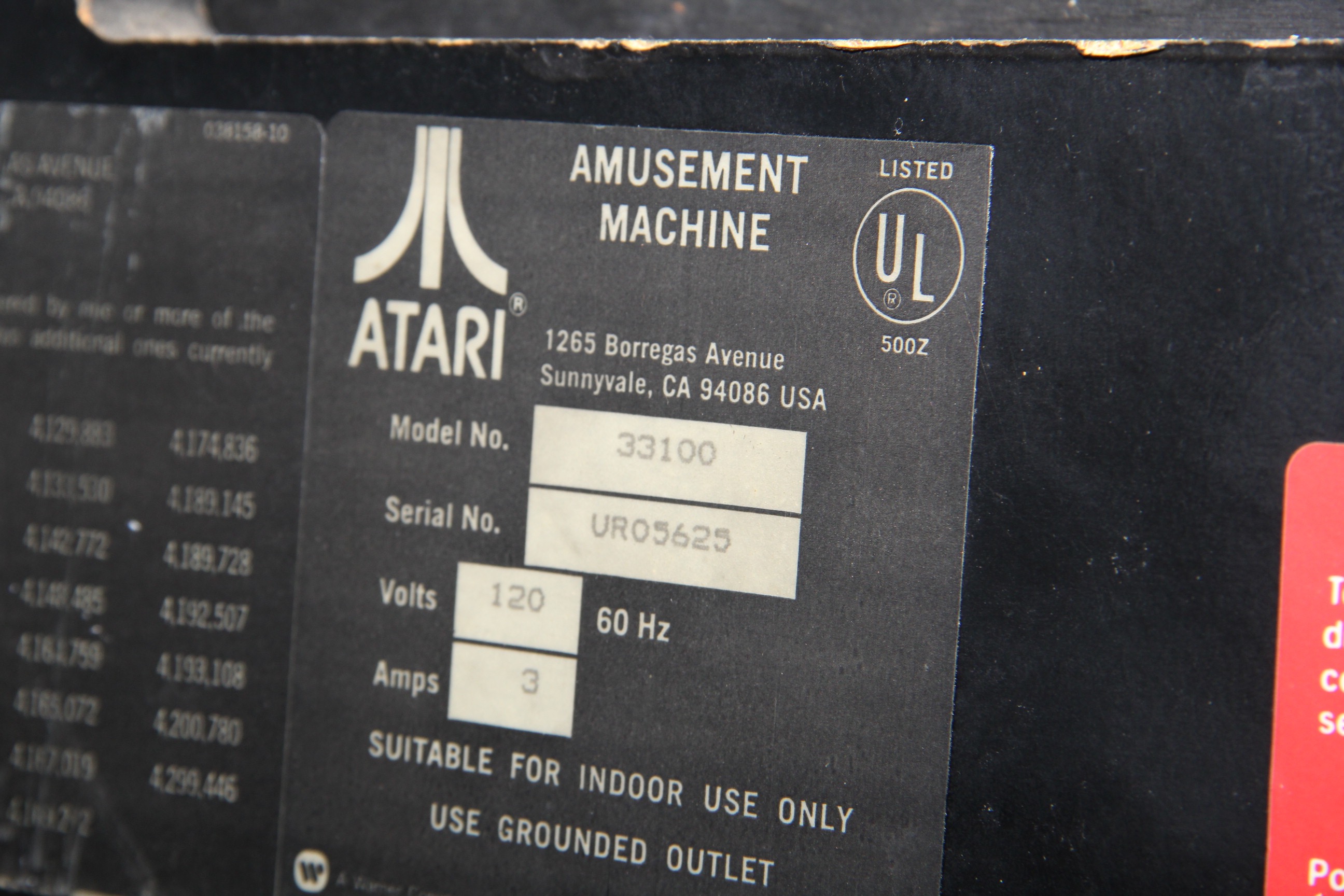 Vintage Atari Gravitar Arcade Cabinet