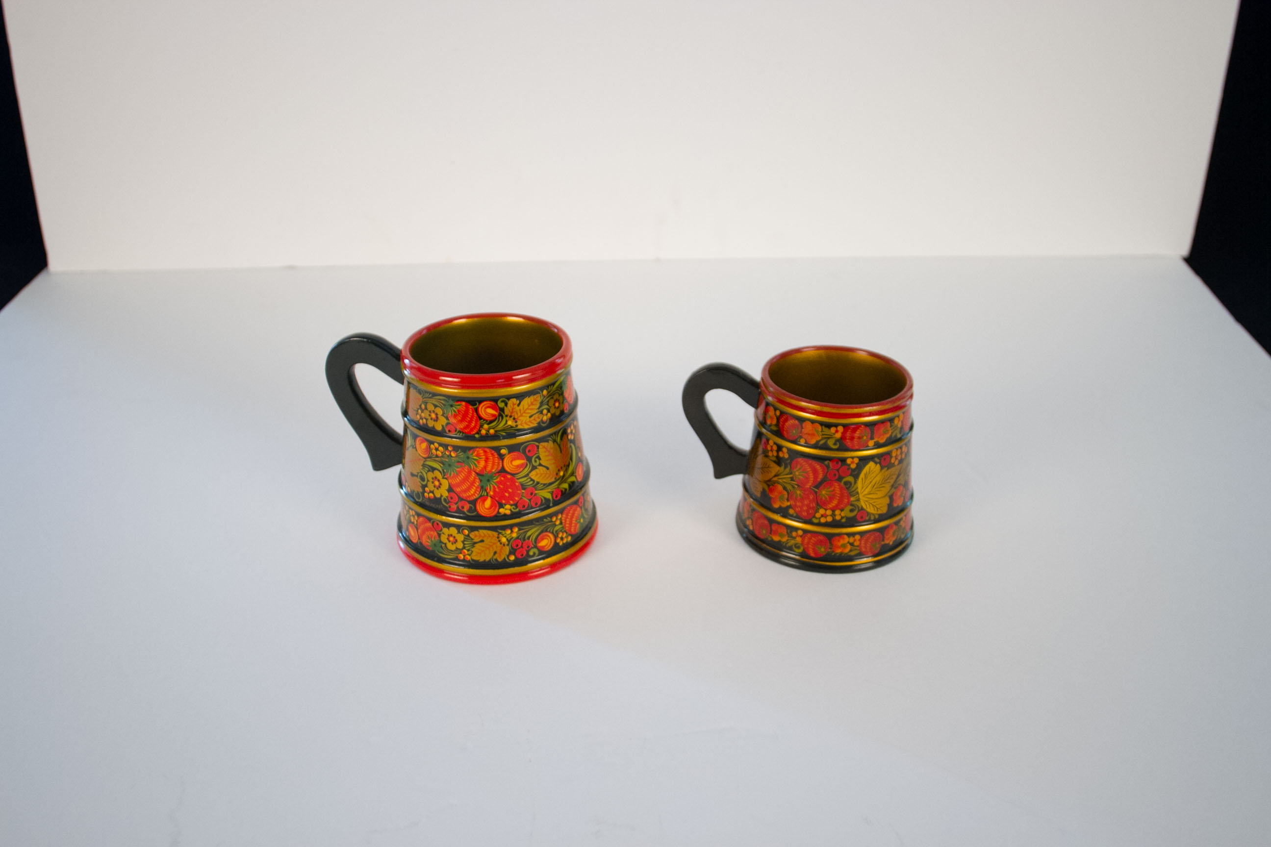 Russian Khokhloma Mugs