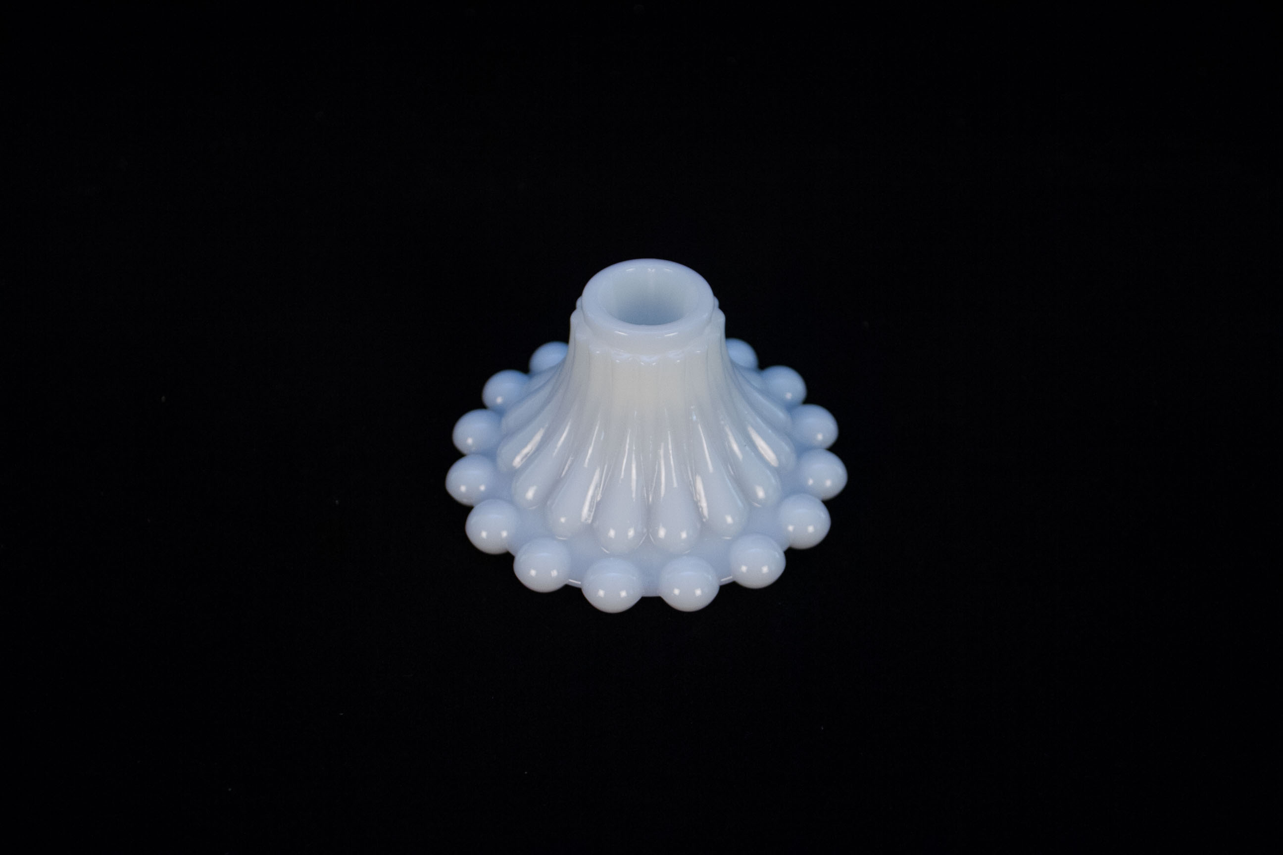 "Boopie" Milk Glass Candleholders