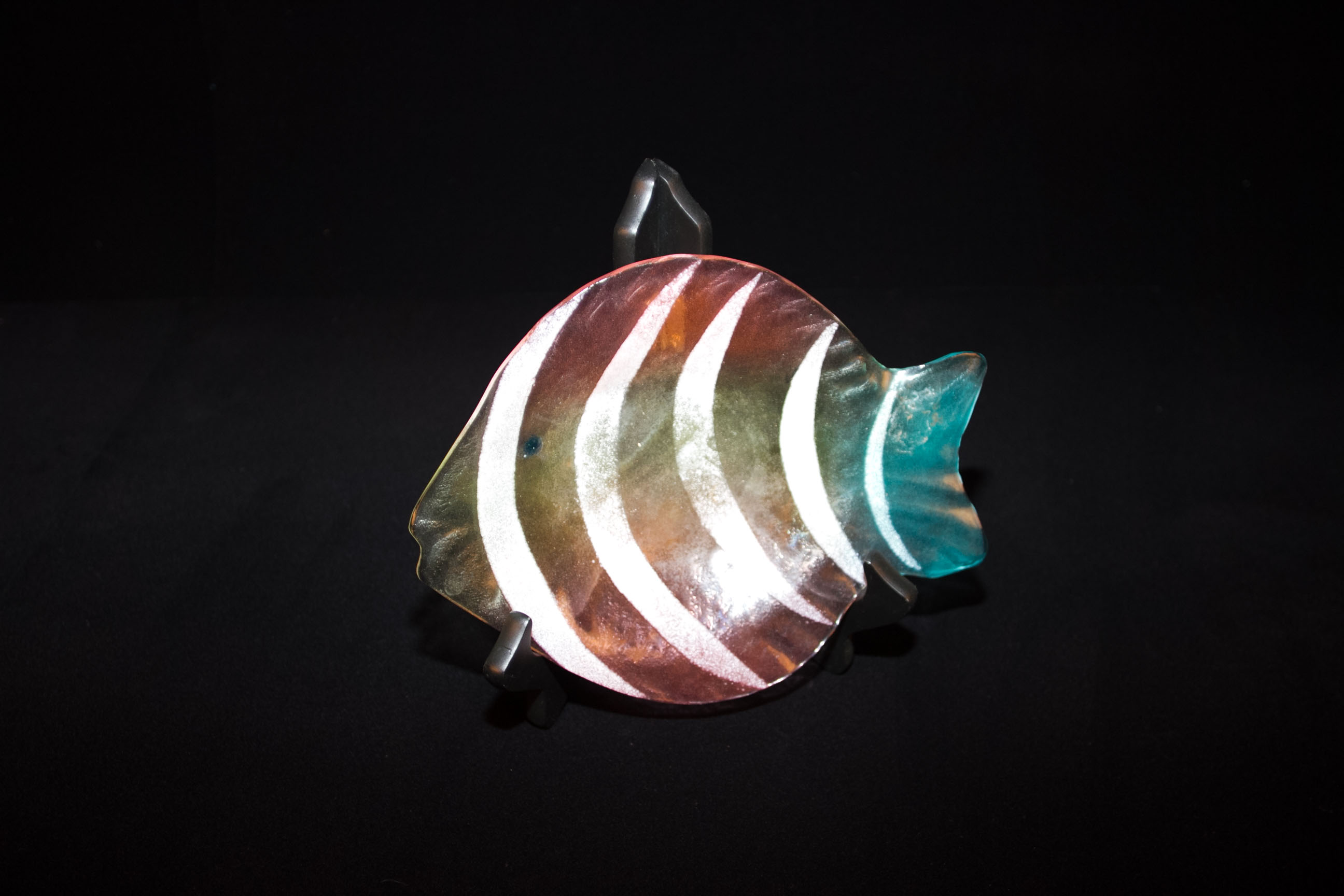Colorful Glass Fish Trays