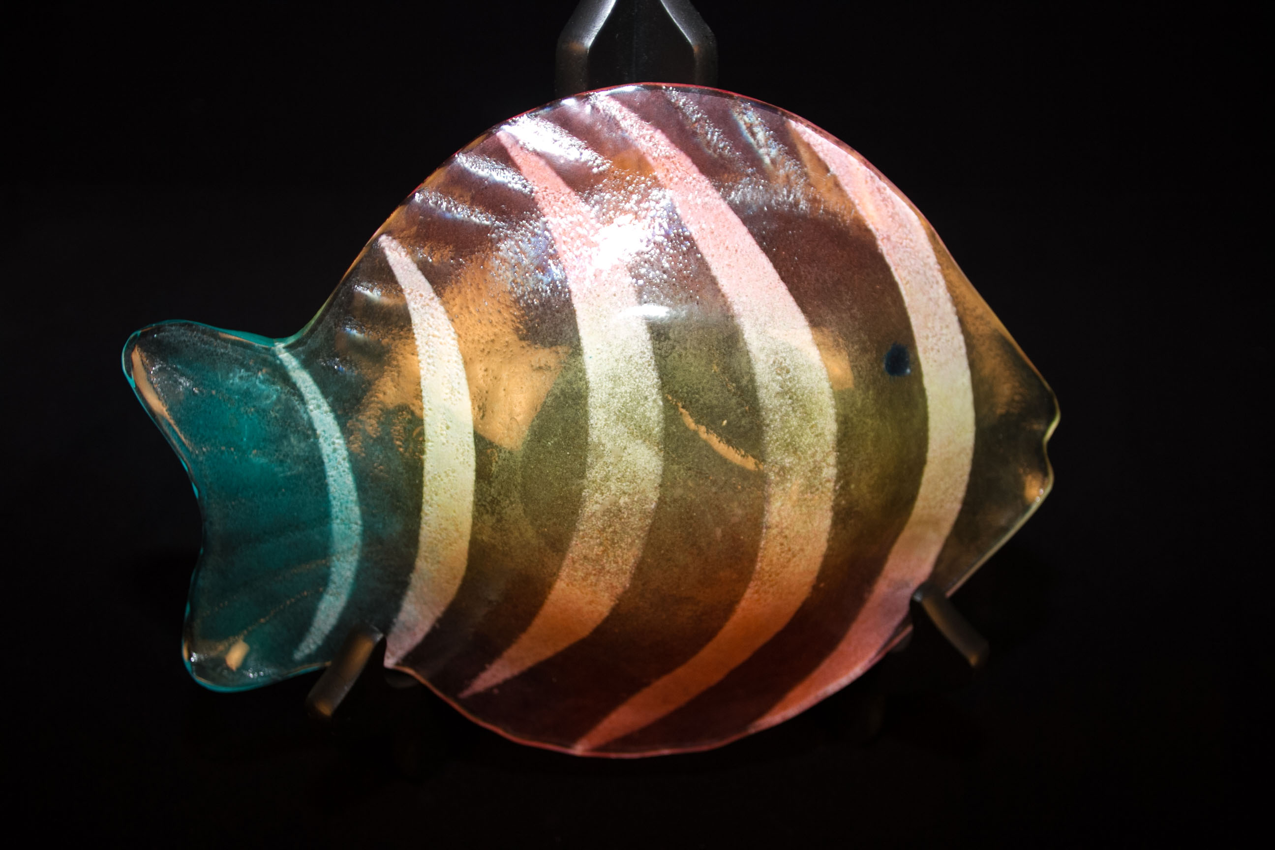 Colorful Glass Fish Trays