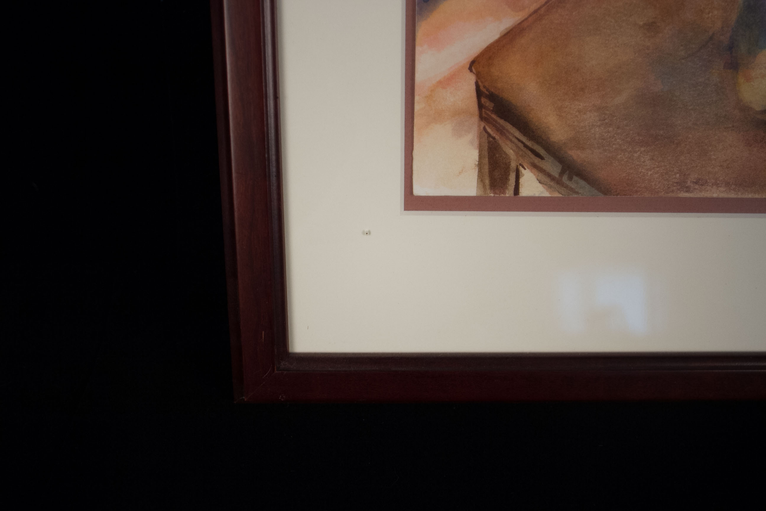 Watercolor of Vase of Flowers