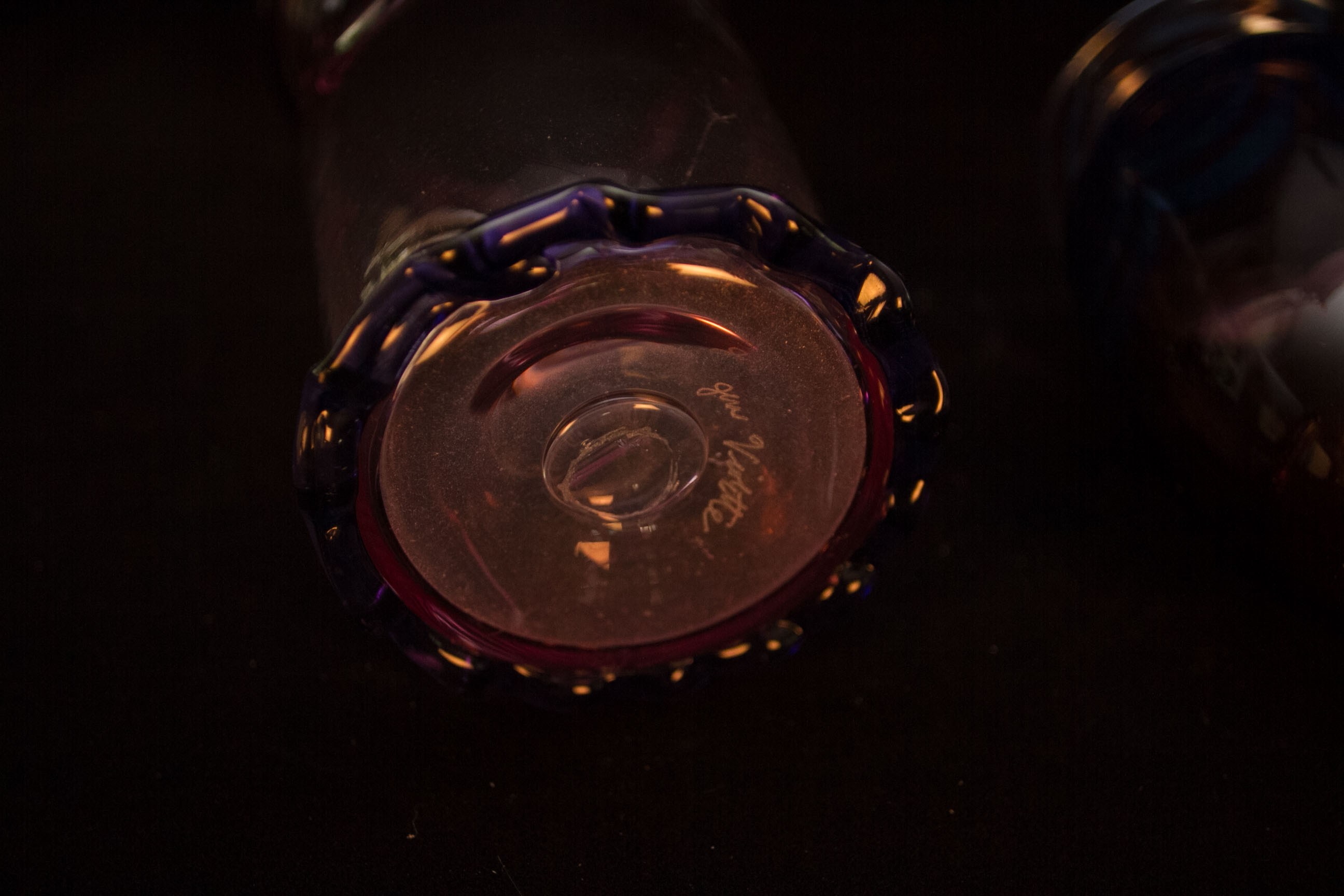 Collection of Colored Glass Vases