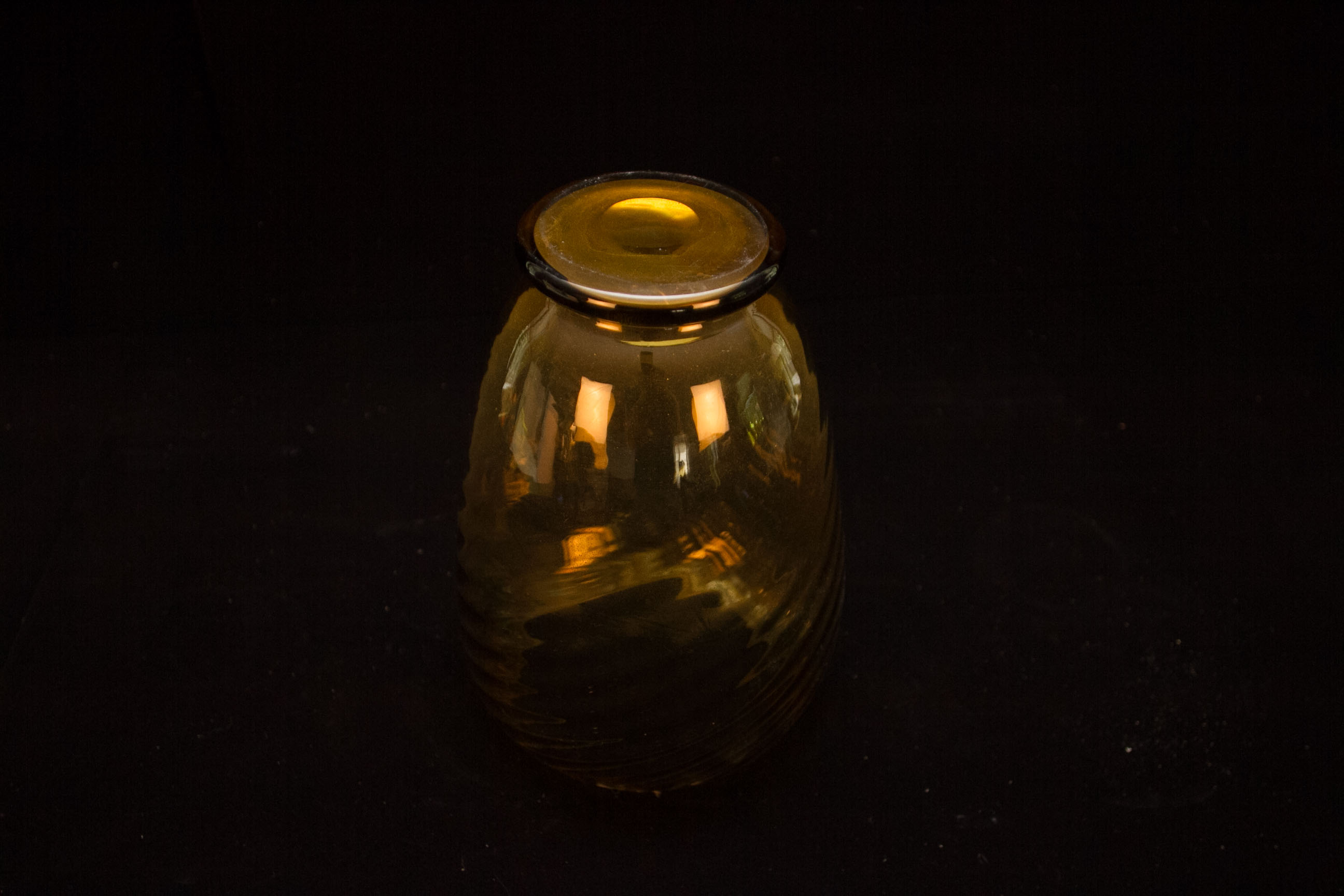 Collection of Colored Glass Vases