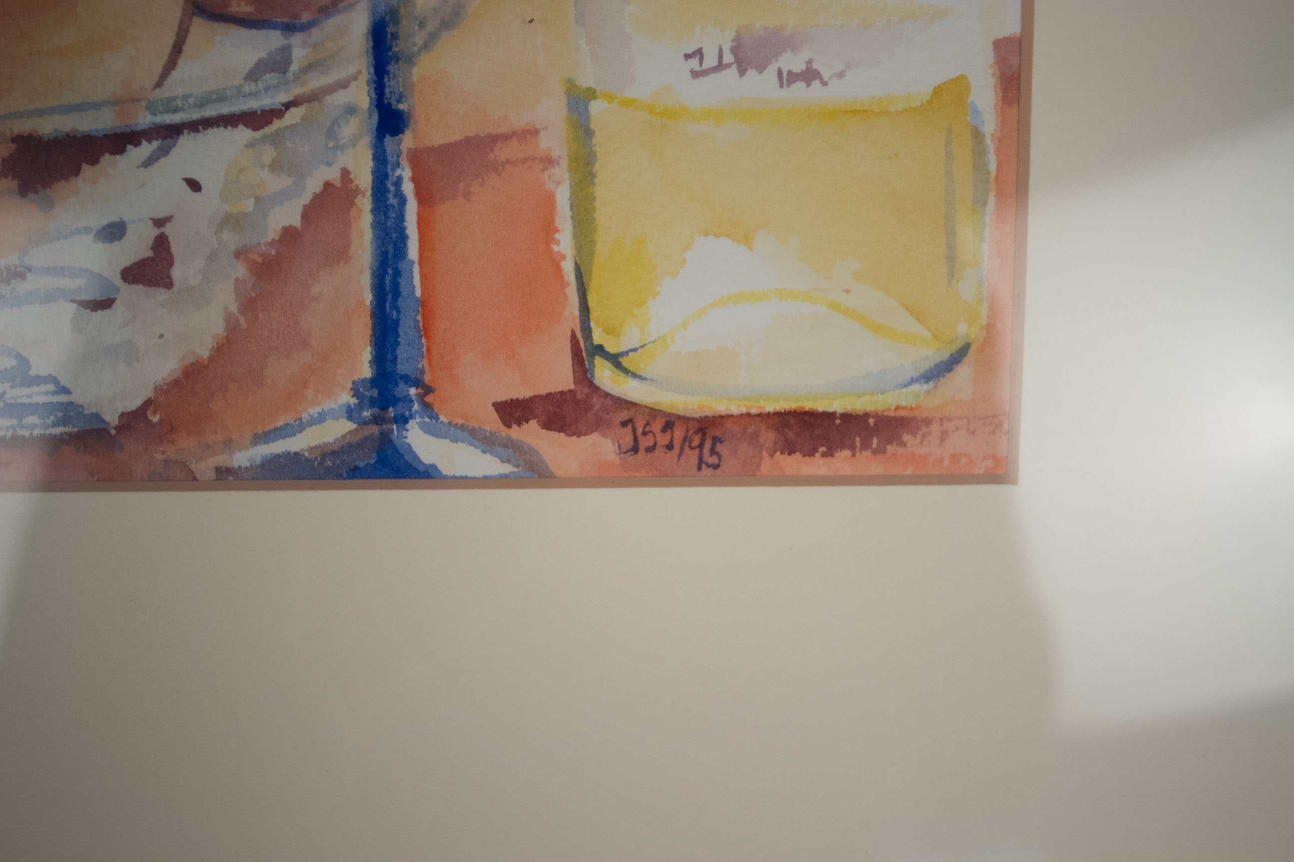 Watercolor Still Life Photo Offset Reproduction