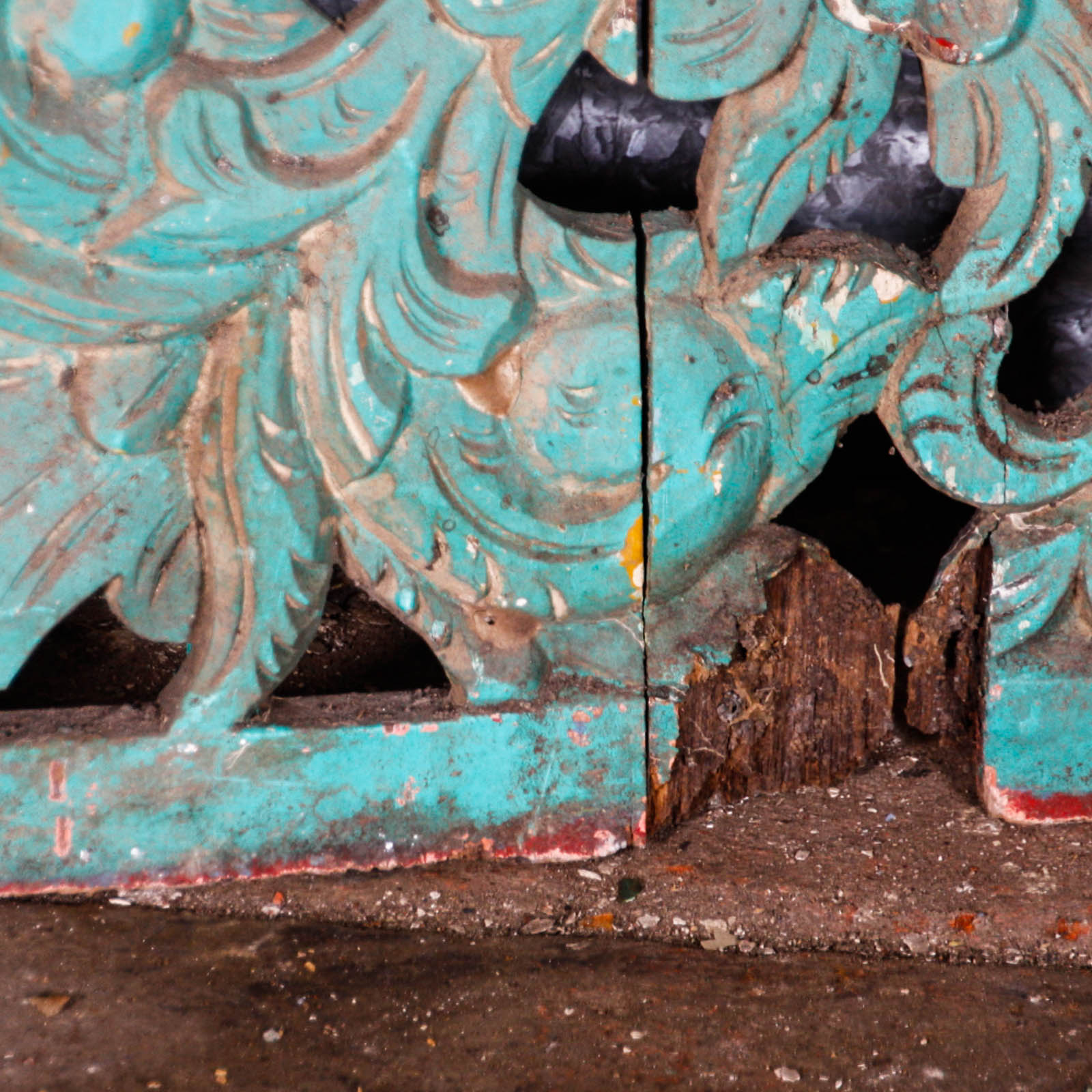 Collection of Vintage Asian Style Wooden Shutter Panels