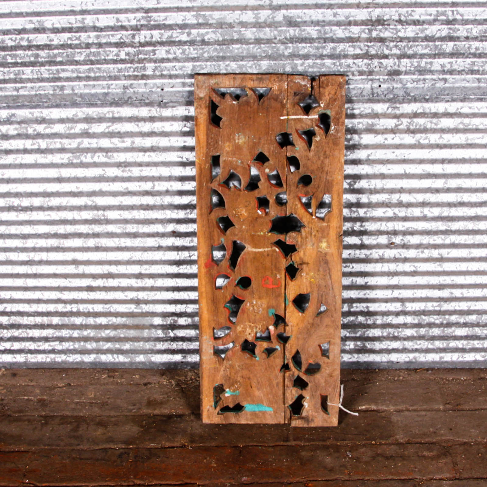 Collection of Vintage Asian Style Wooden Shutter Panels