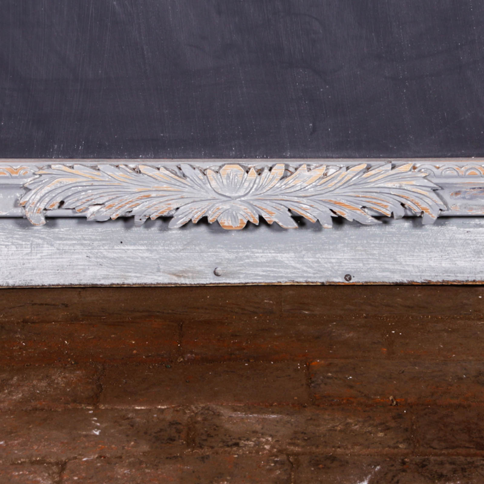 Large Chalk Board with Rustic Wood Frame