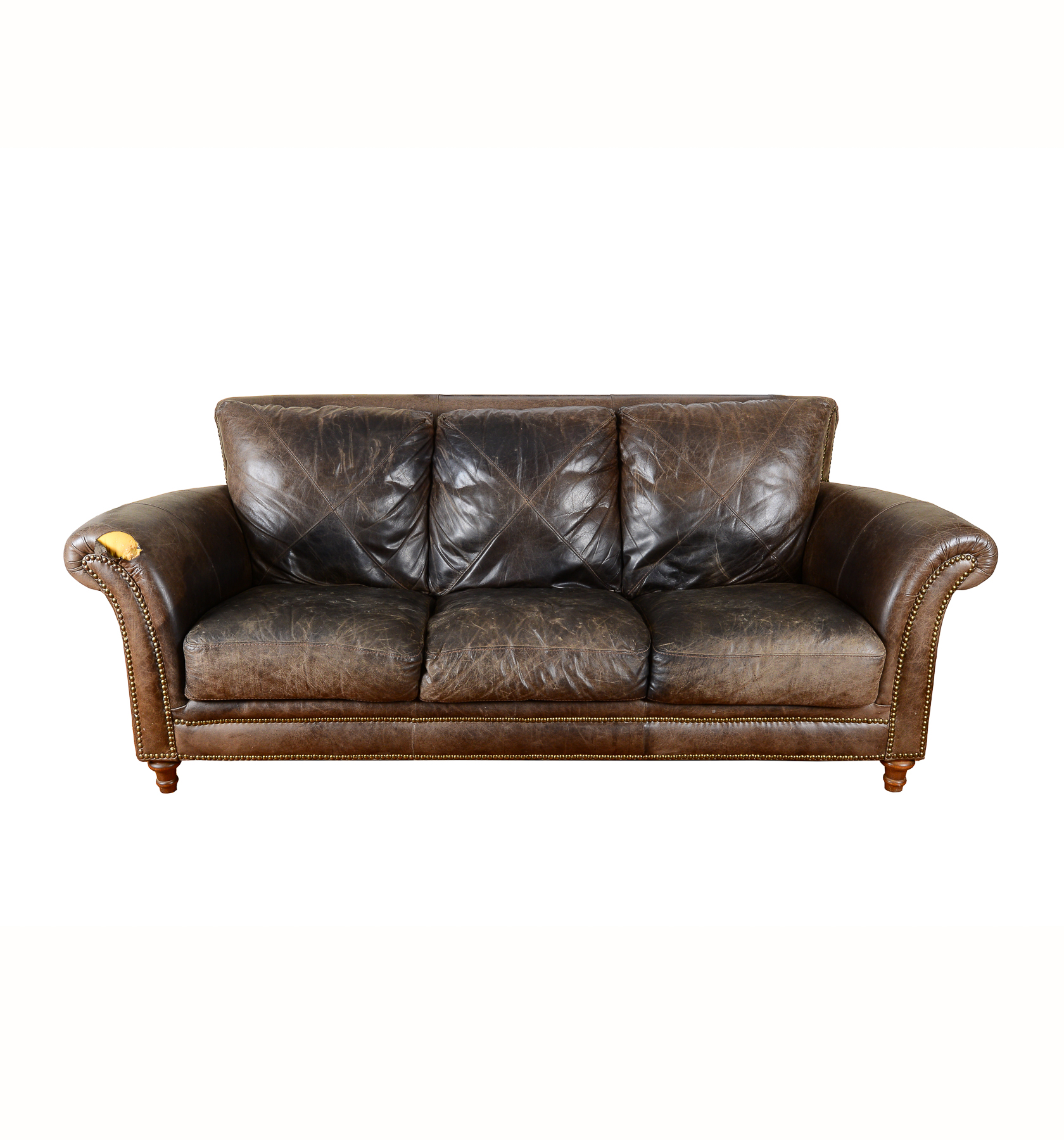 Restoration Hardware Leather Sofa
