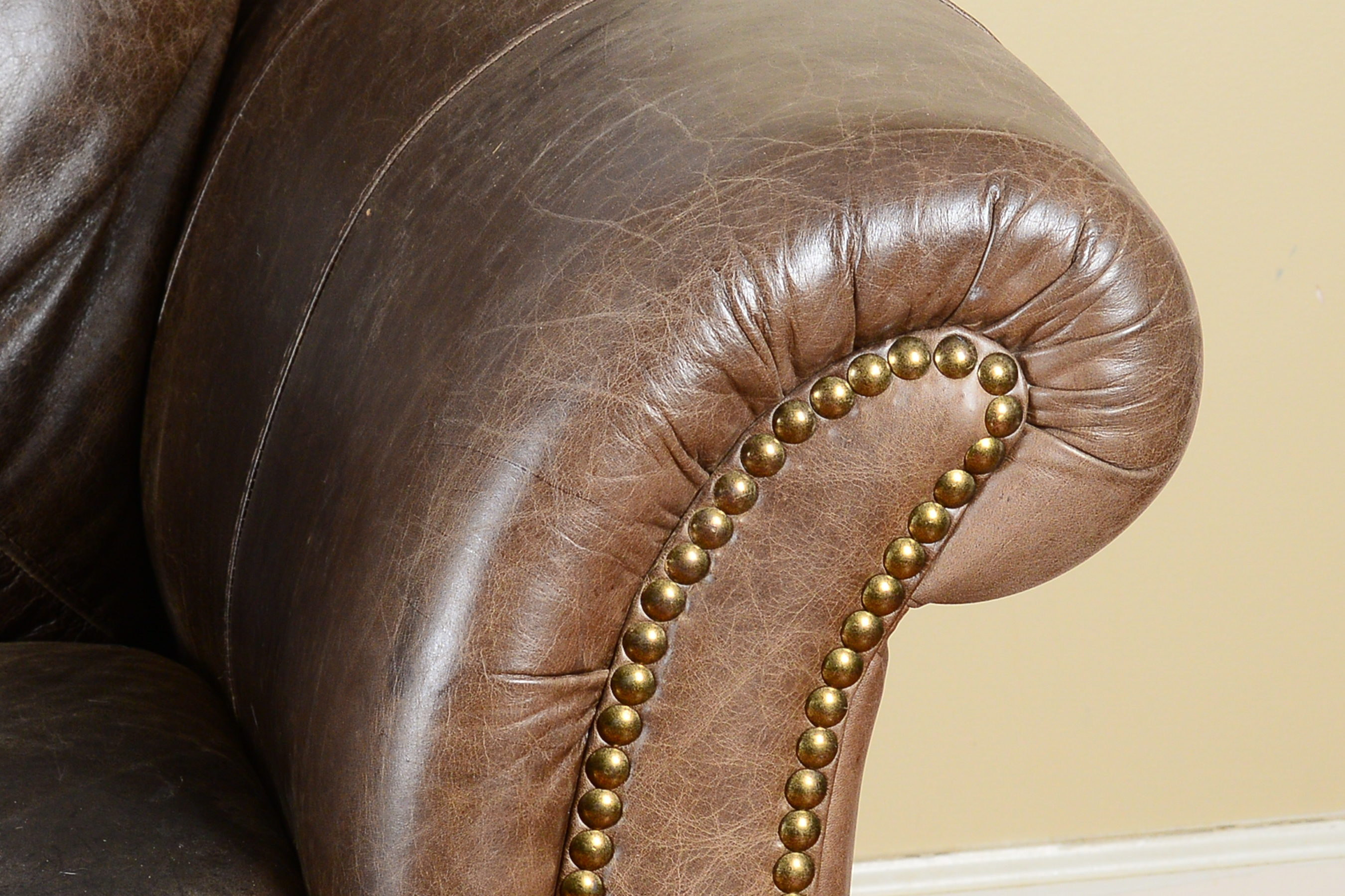 Restoration Hardware Leather Sofa