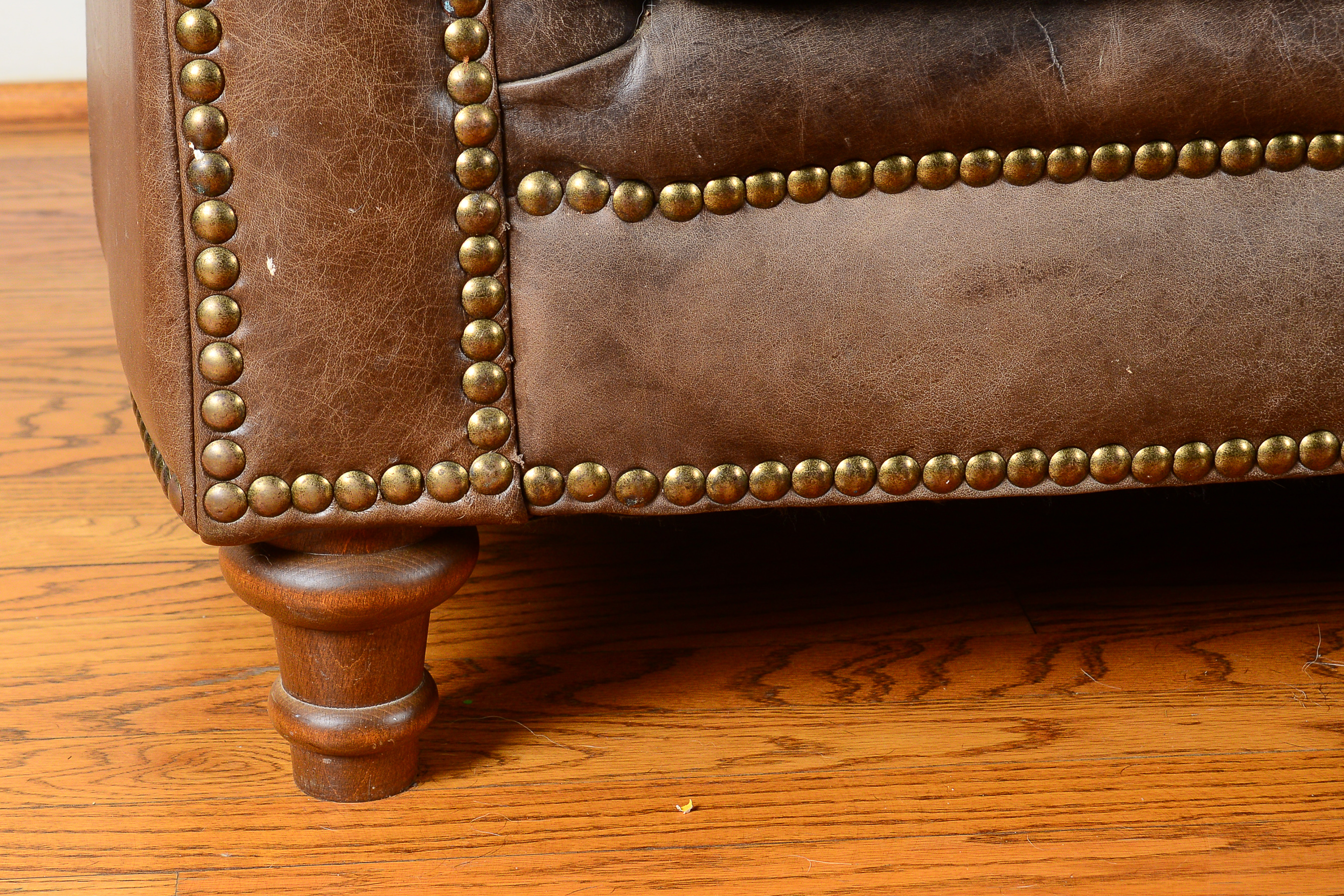 Restoration Hardware Leather Sofa