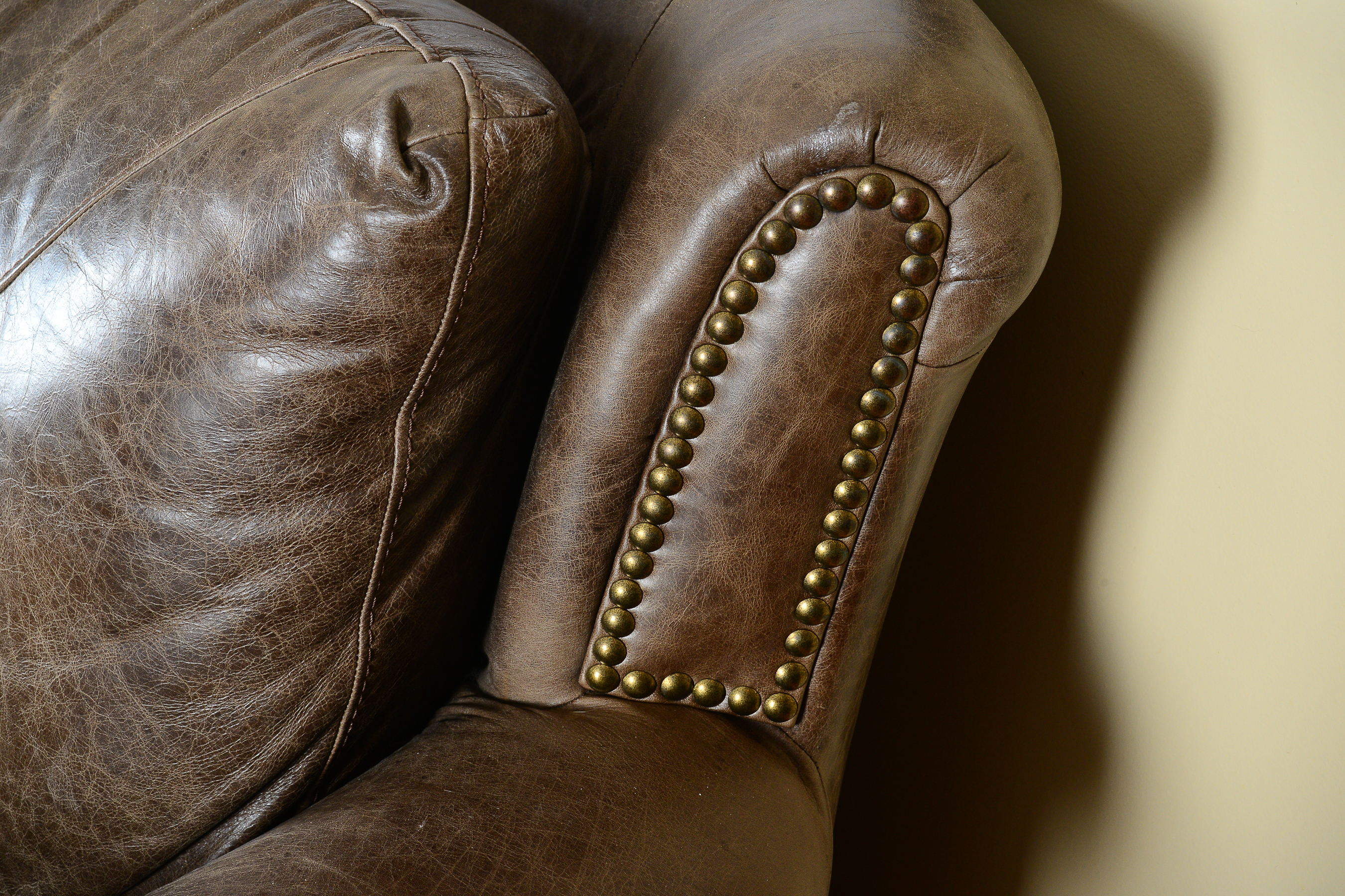 Restoration Hardware Leather Sofa