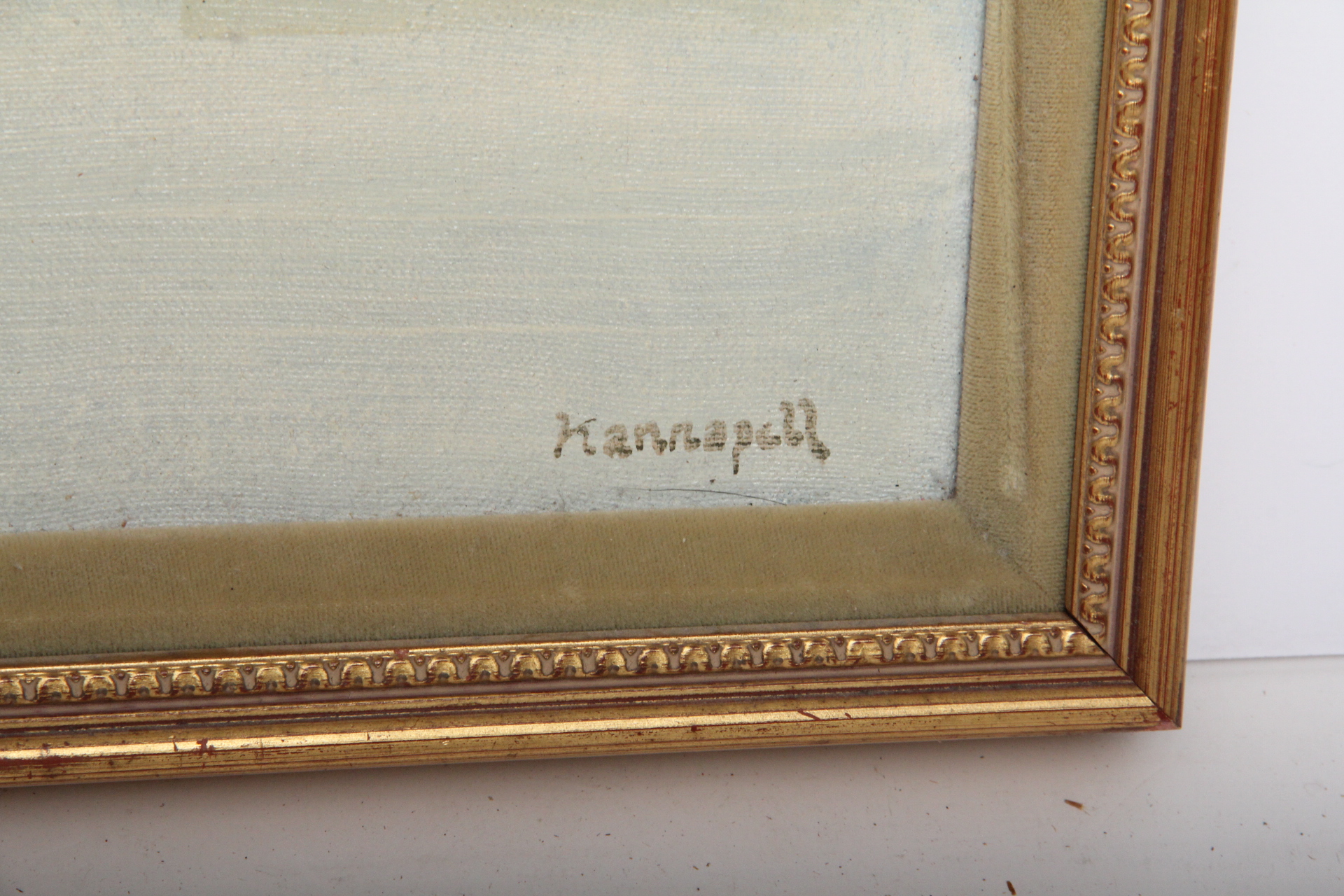 Vintage Oil on Canvas Landscape Painting