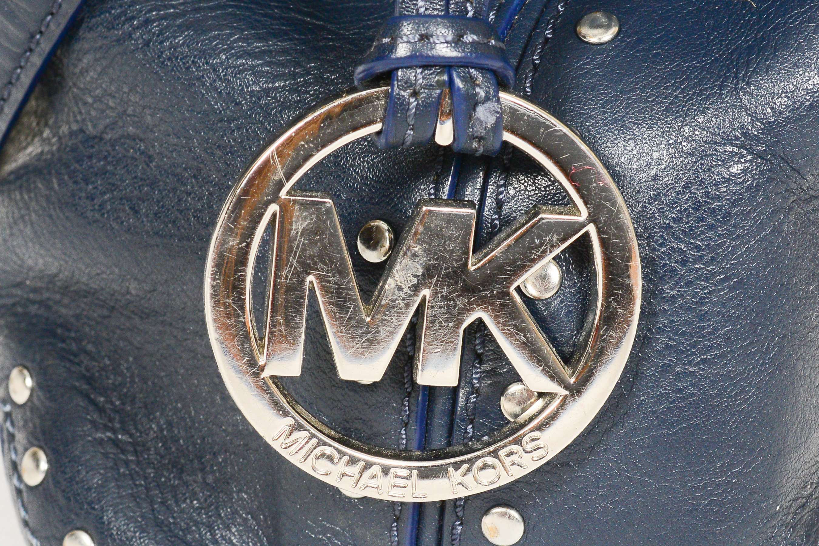 Black Leather Michael by Michael Kors Handbag