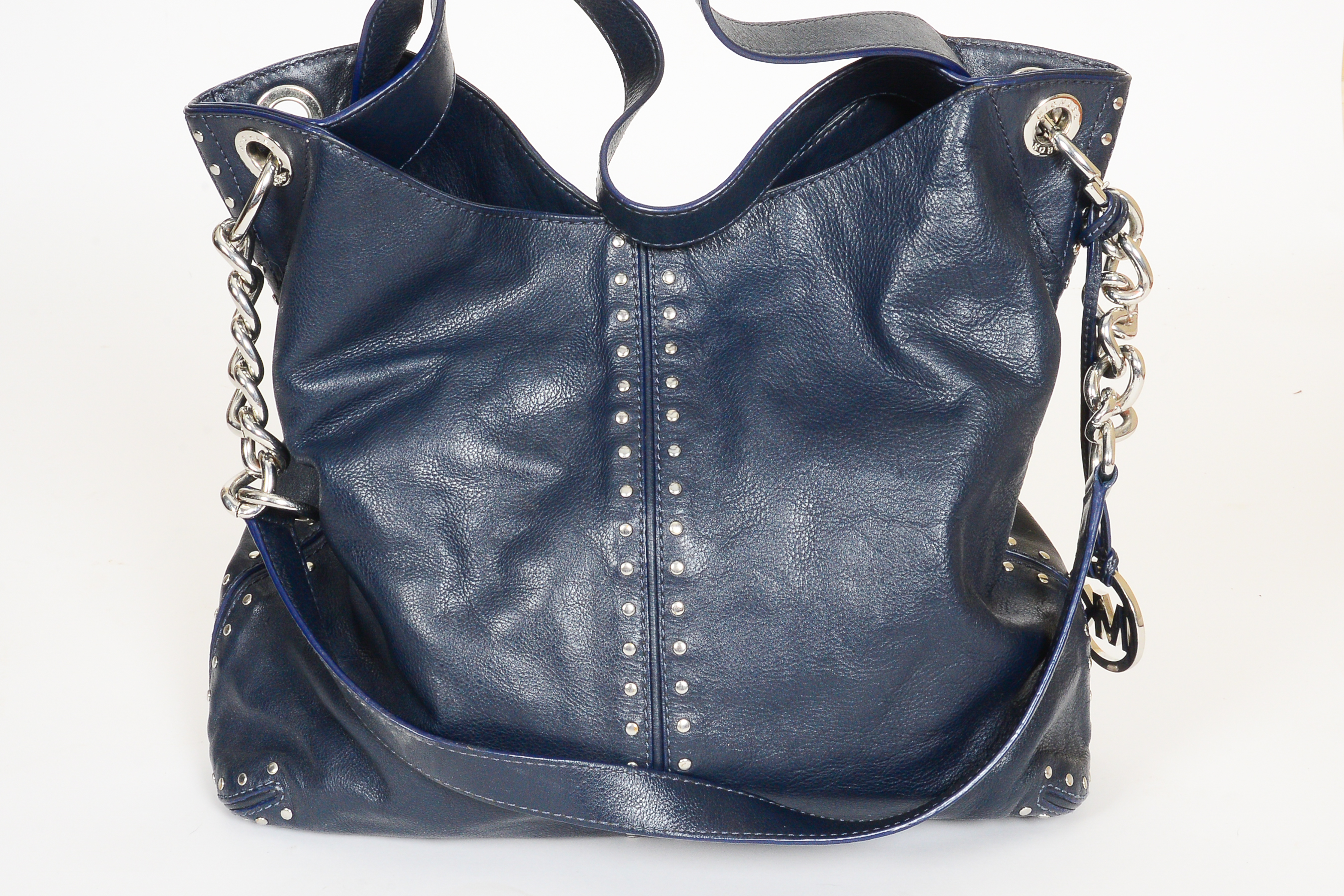 Black Leather Michael by Michael Kors Handbag