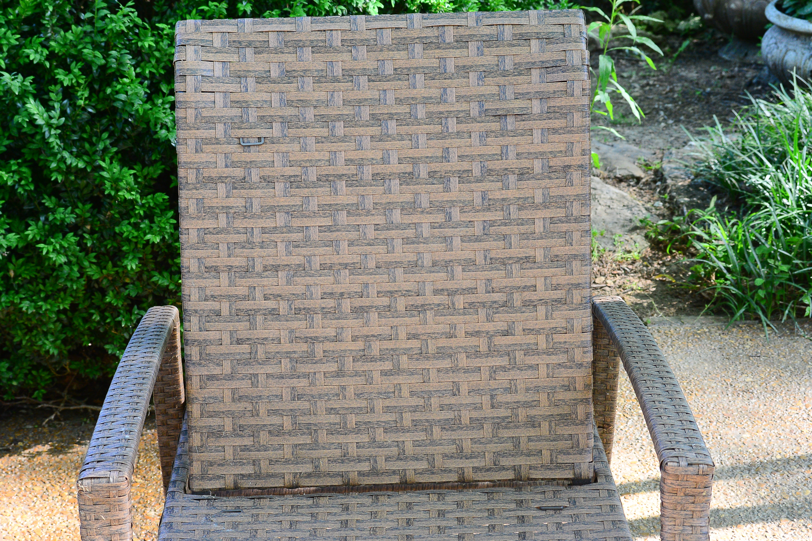 Pair of Woven Outdoor Lounge Chairs by Hampton Bay