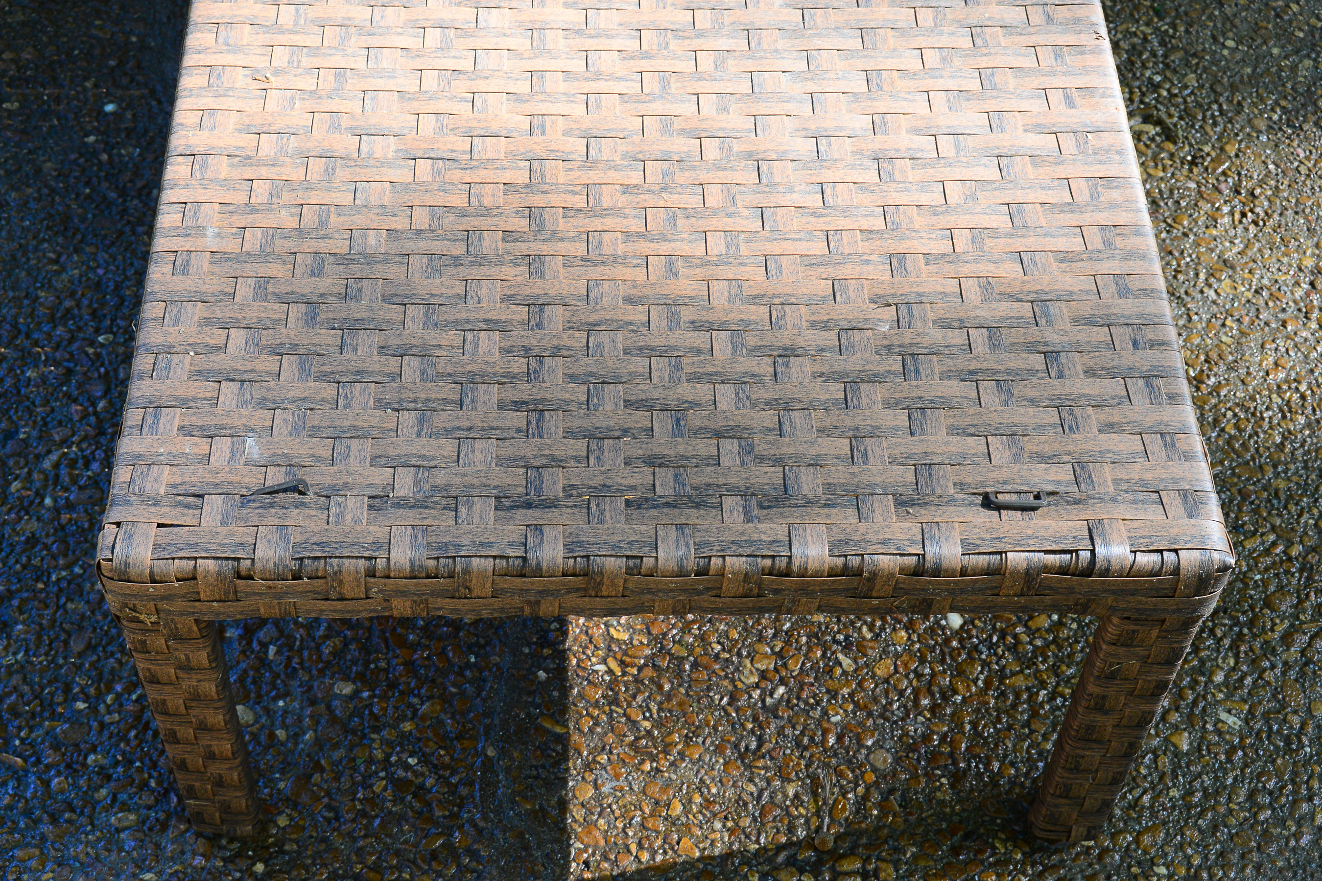 Pair of Woven Outdoor Lounge Chairs by Hampton Bay