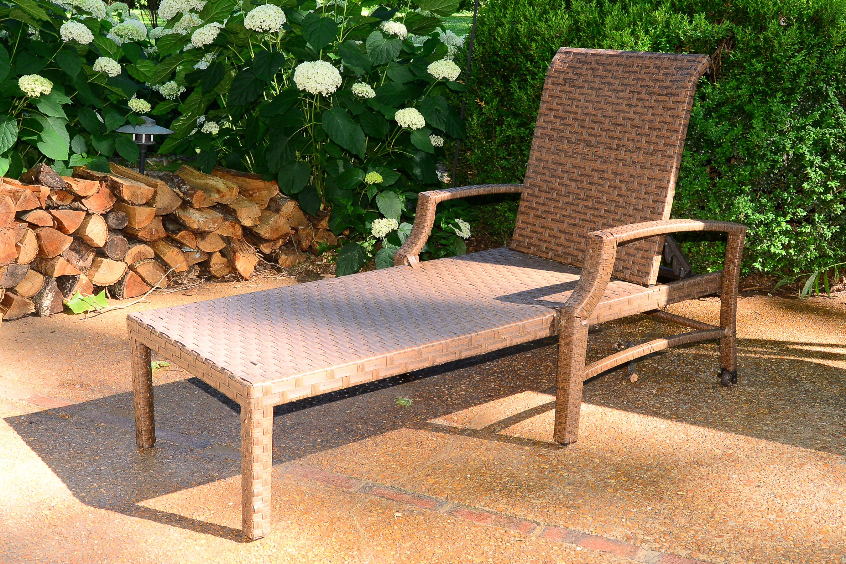 Pair of Woven Outdoor Lounge Chairs by Hampton Bay