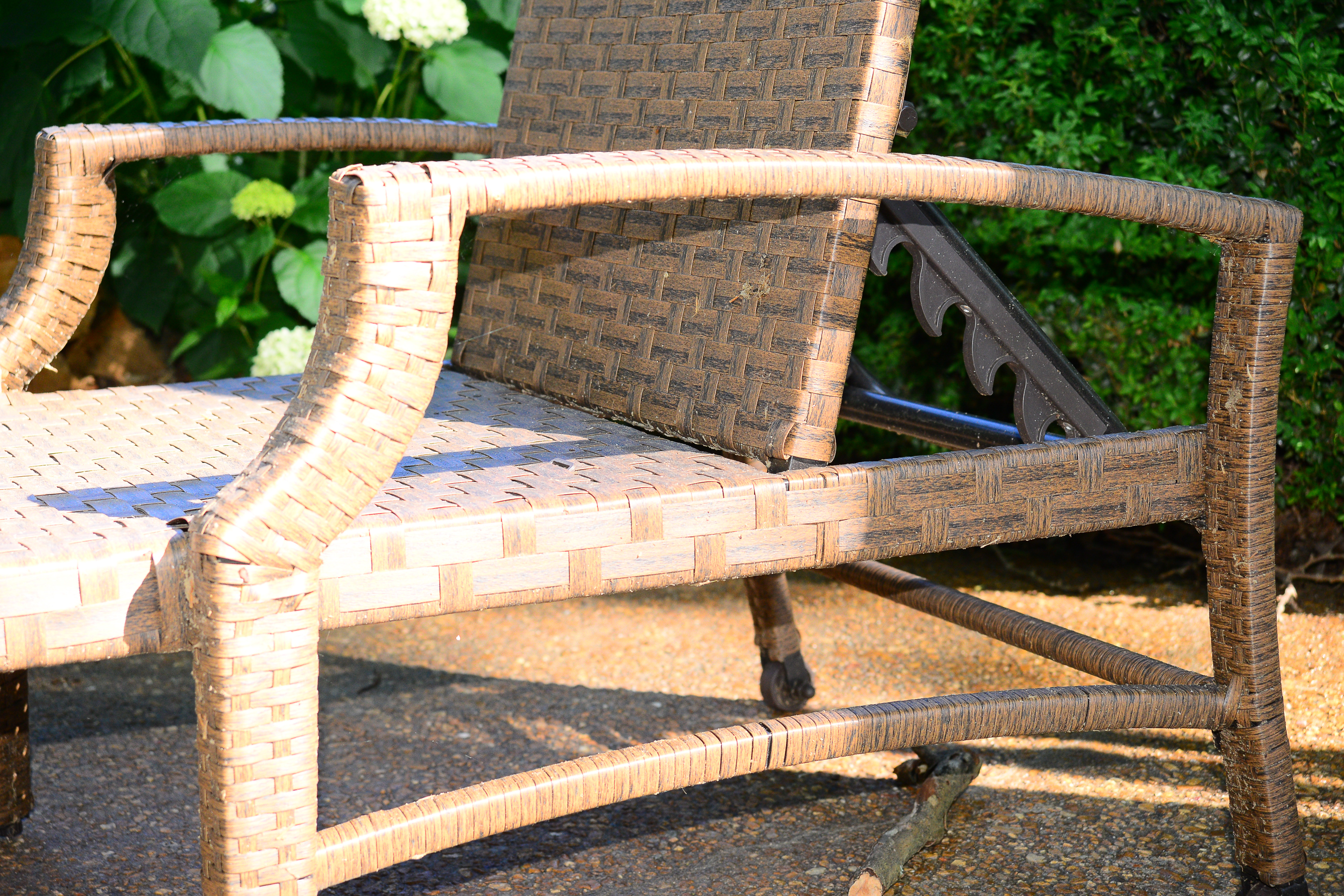 Pair of Woven Outdoor Lounge Chairs by Hampton Bay