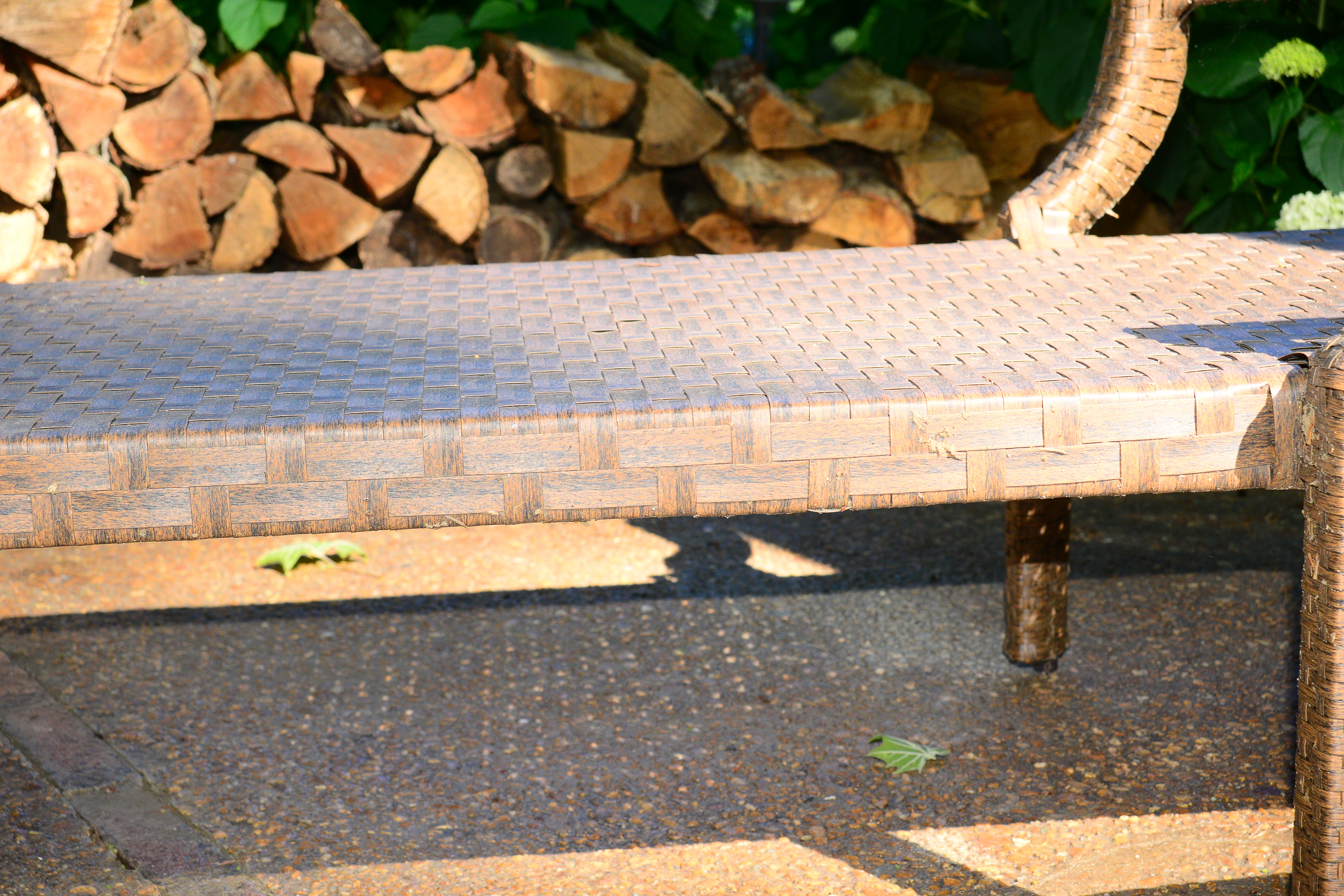 Pair of Woven Outdoor Lounge Chairs by Hampton Bay