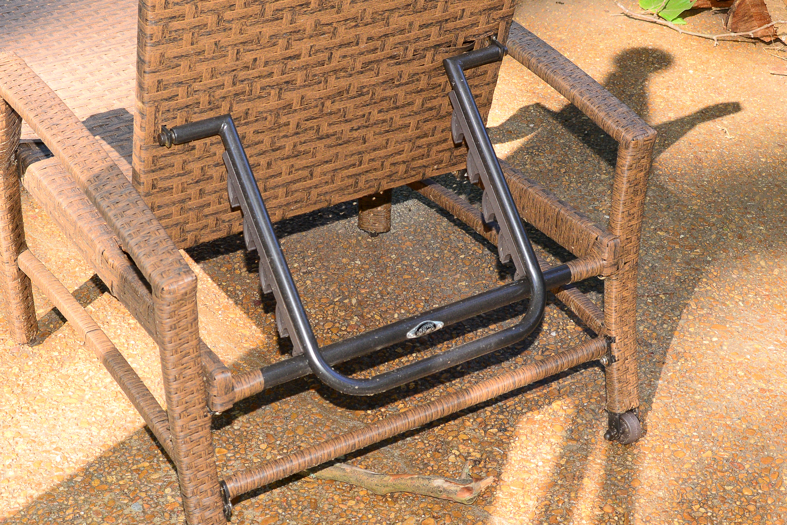 Pair of Woven Outdoor Lounge Chairs by Hampton Bay