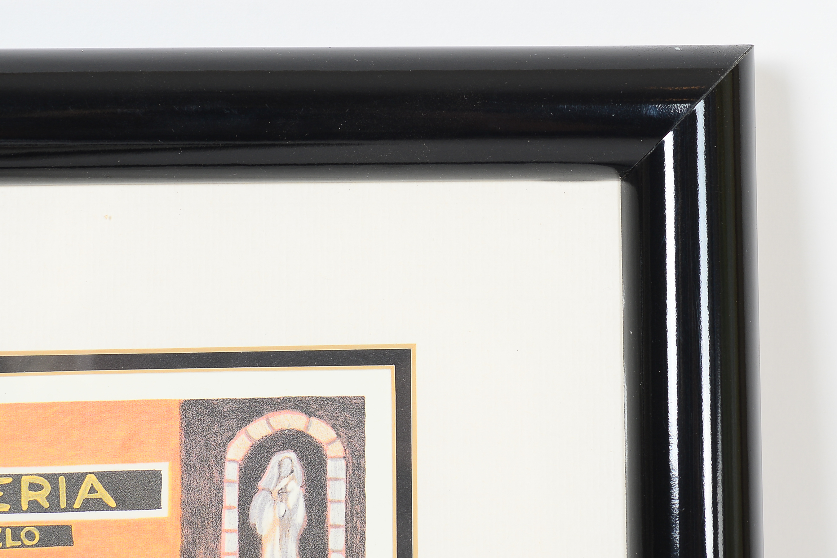 Pair of Framed Italian Street Prints