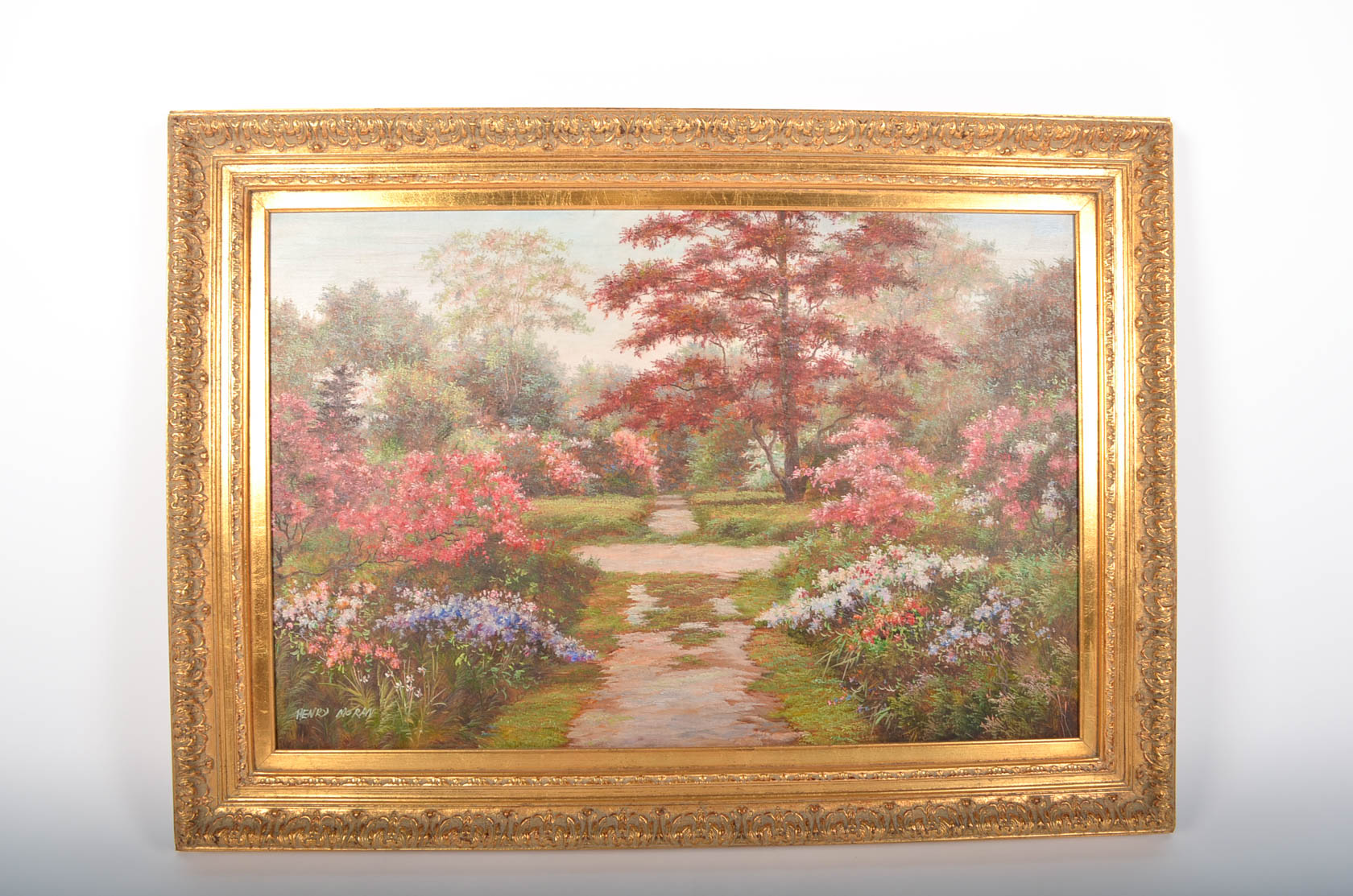 Henry Moran Oil Landscape Painting on Canvas