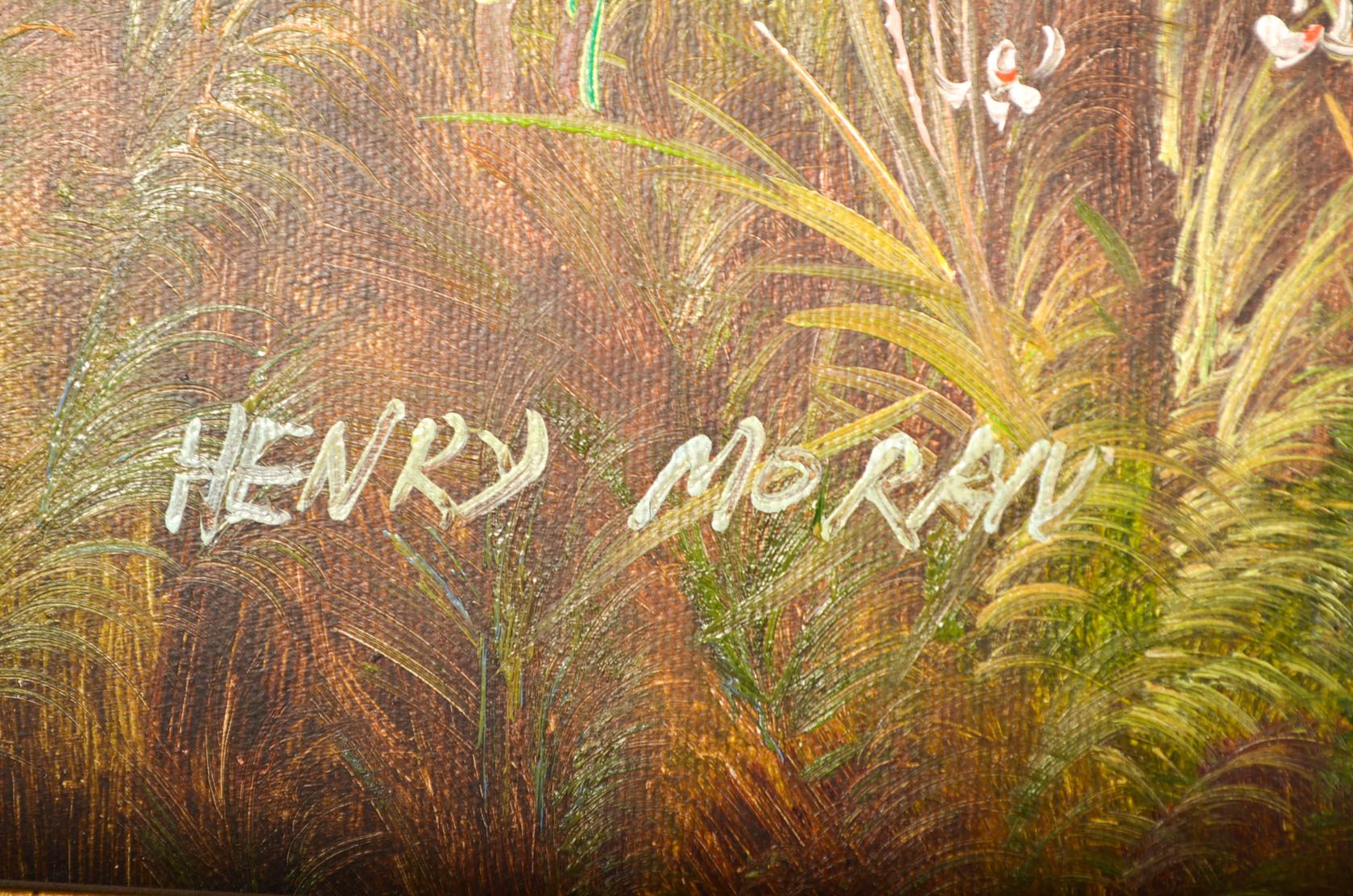 Henry Moran Oil Landscape Painting on Canvas