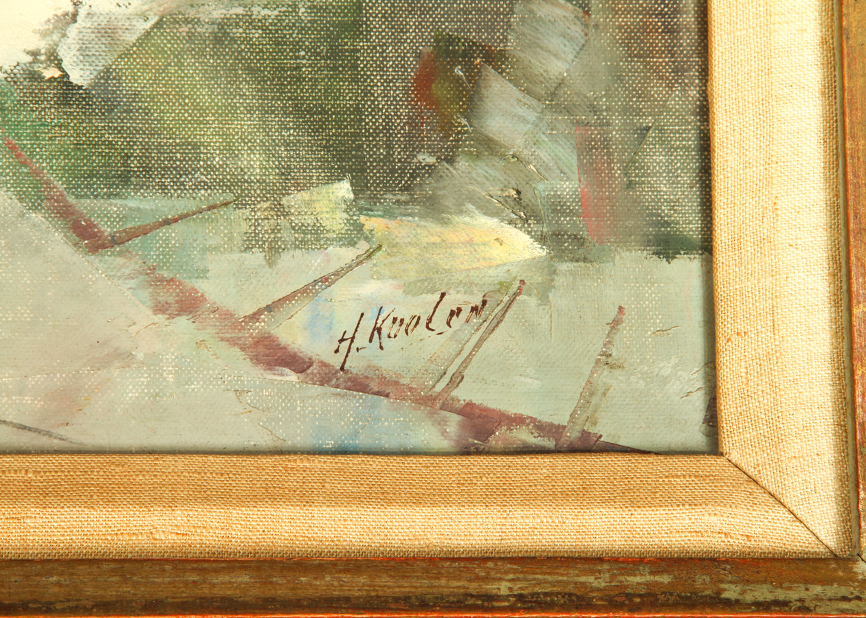 Henry Koolen Signed Oil Painting on Canvas