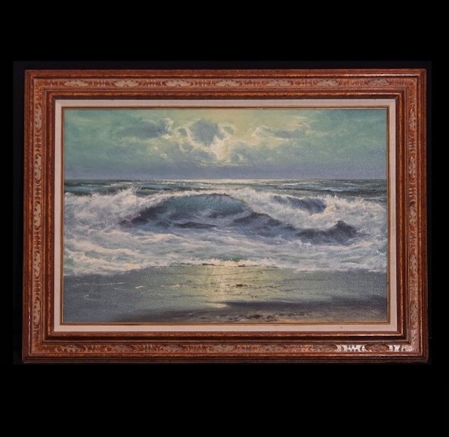 Original Oil on Canvas Seascape by Dan Bloemen