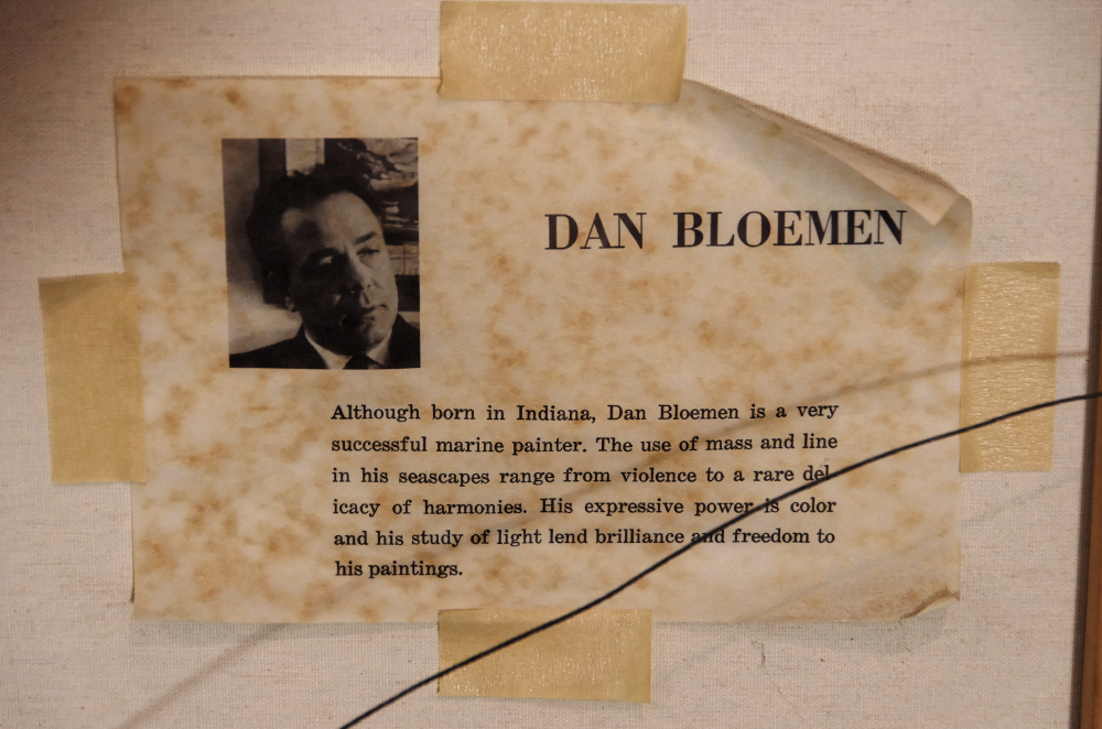 Original Oil on Canvas Seascape by Dan Bloemen