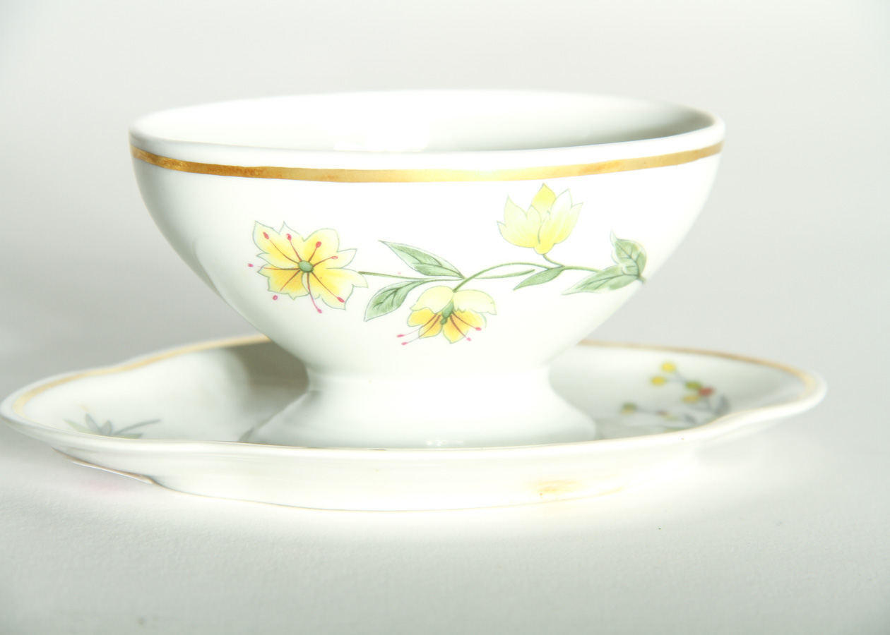 Vintage Sugar Bowl with Spoon