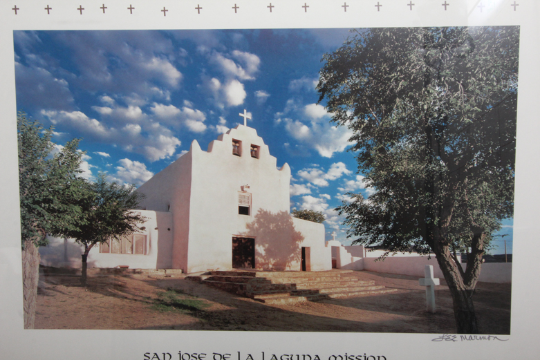 Signed Lee Marmon San Jose De La Laguna Mission Poster