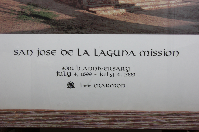 Signed Lee Marmon San Jose De La Laguna Mission Poster