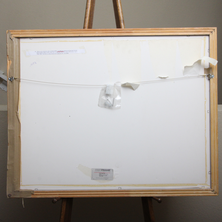 Signed Lee Marmon San Jose De La Laguna Mission Poster