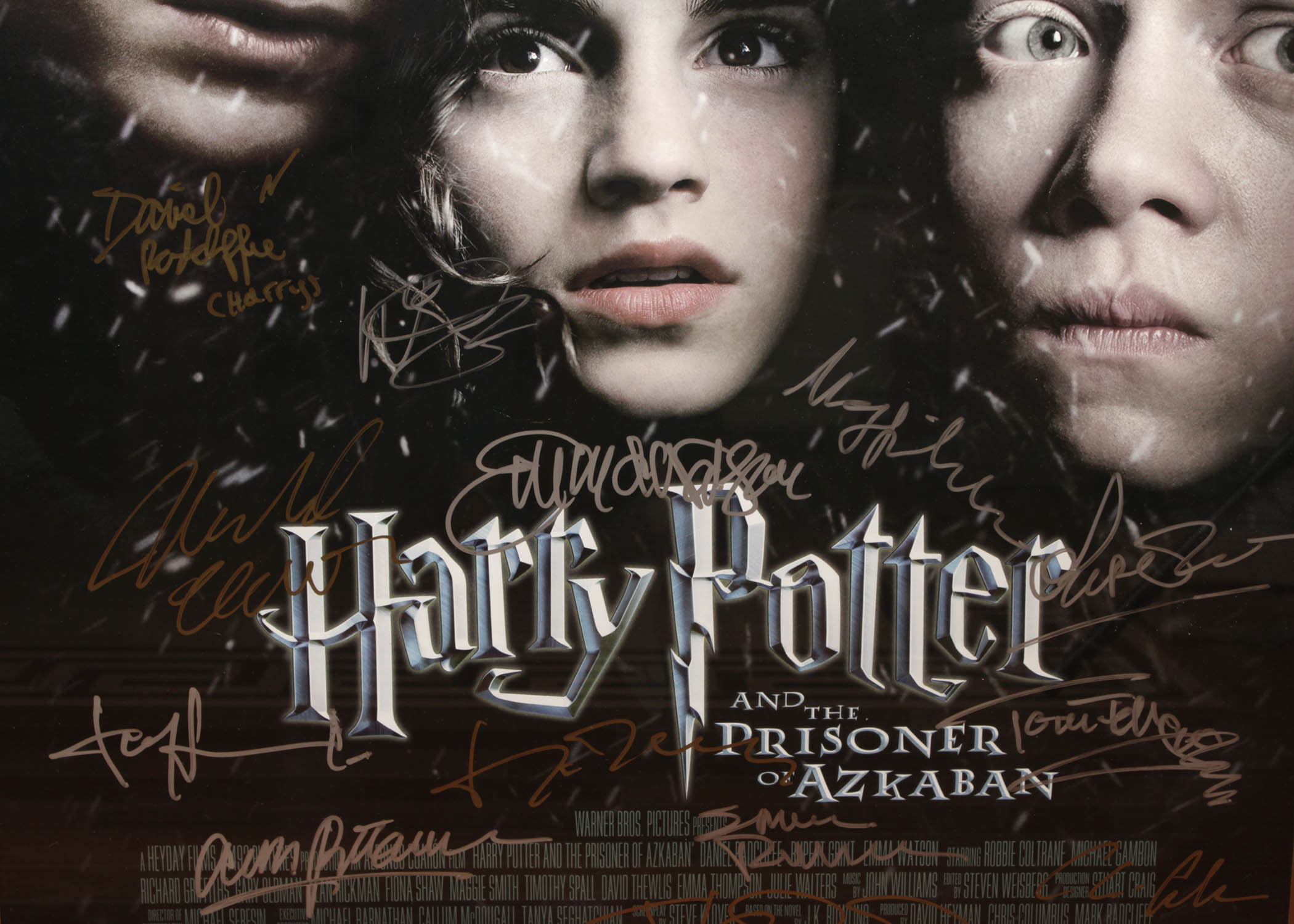 Signed Harry Potter Movie Poster "Harry Potter and the Prisoner of Azkaban"