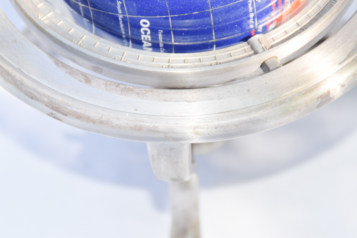 Semiprecious Stone Inlaid Globe