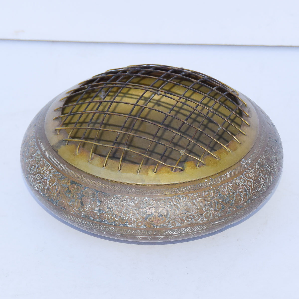 Antique Brass Incense Burner from India