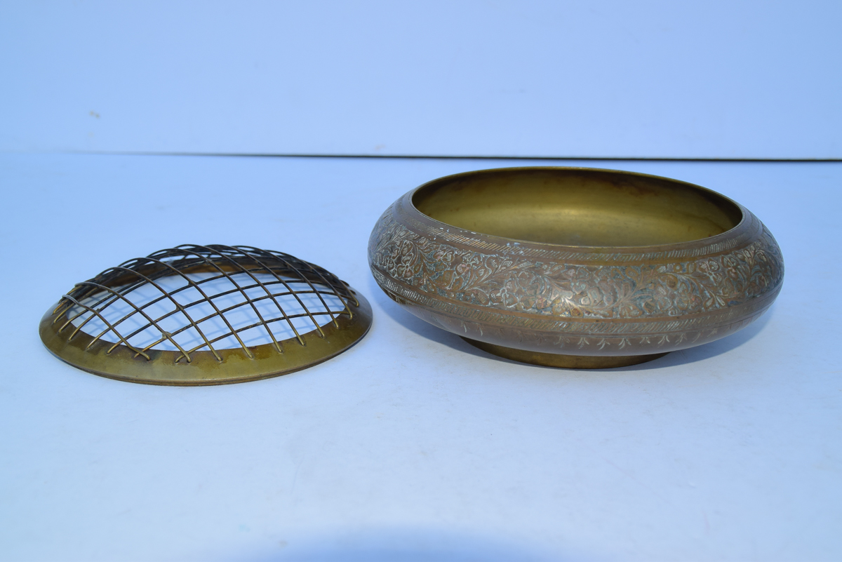 Antique Brass Incense Burner from India