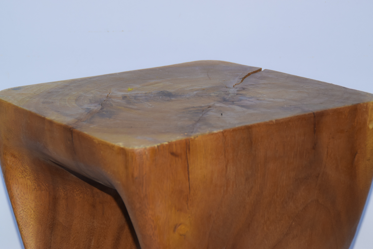 Twisted Wood End Table