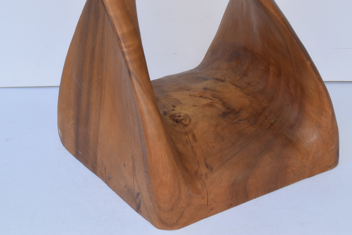 Twisted Wood End Table