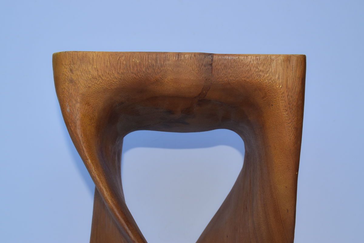 Twisted Wood End Table