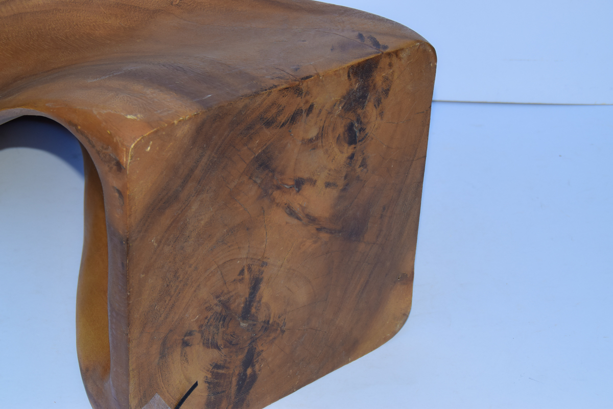 Twisted Wood End Table