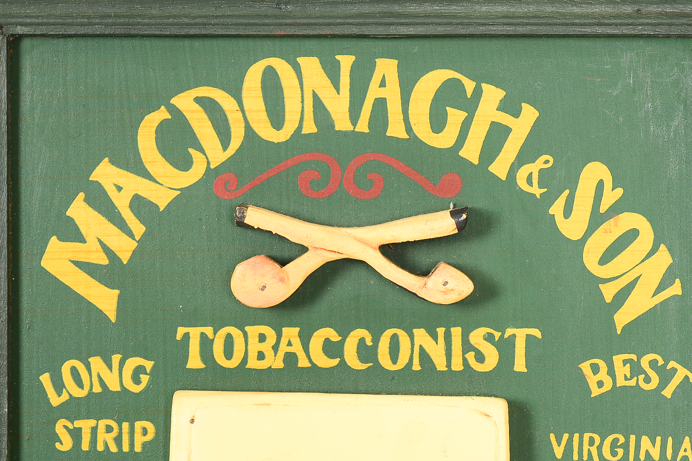 Two Painted Wooden Signs