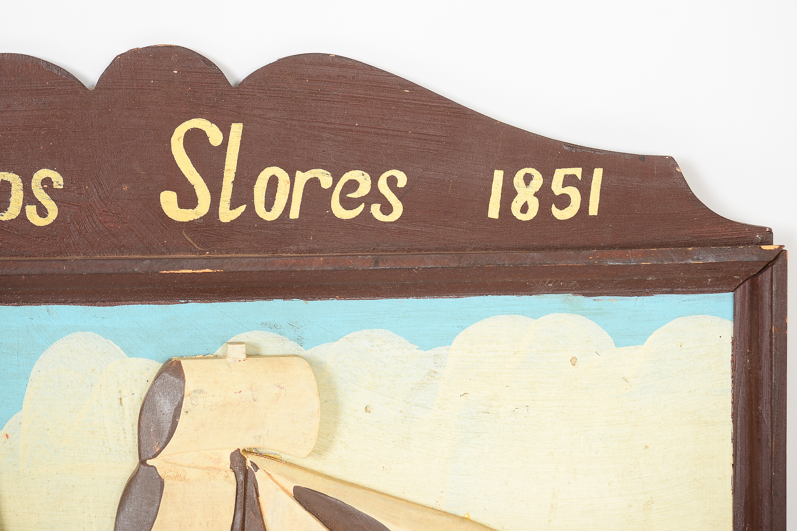 Two Painted Wooden Signs